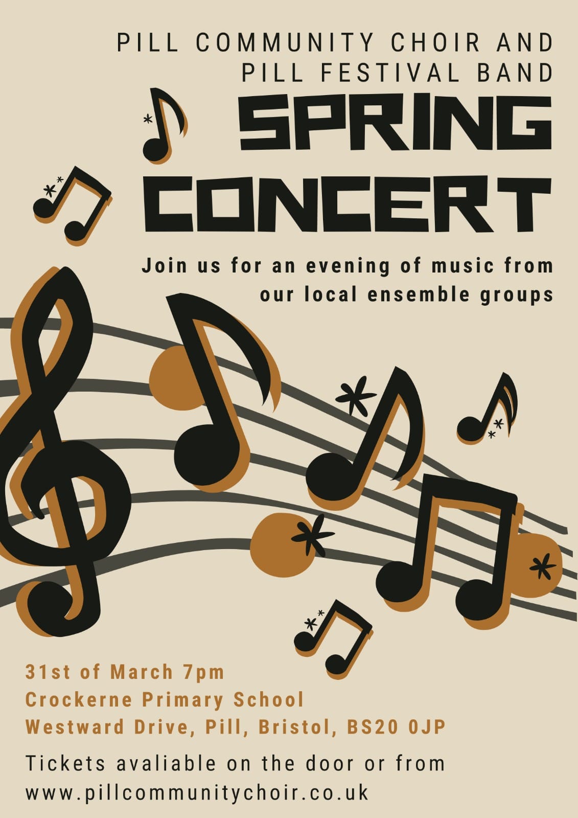 Poster for the spring concert